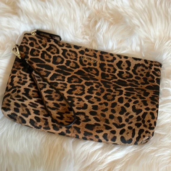 Fawn Design Leopard wristlet clutch